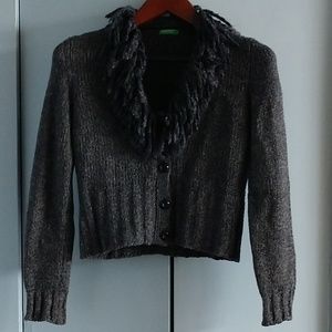 Fuzzy Cardigan United Colors Of Benetton M Crop